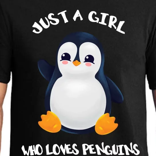 Penguin Just A Who Loves Penguins Gift Pajama Set