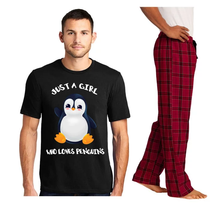 Penguin Just A Who Loves Penguins Gift Pajama Set