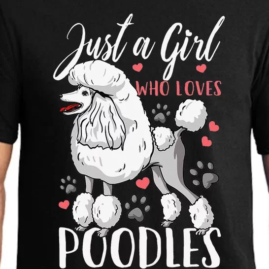 Poodle Just A Who Loves Poodles Gift Pajama Set