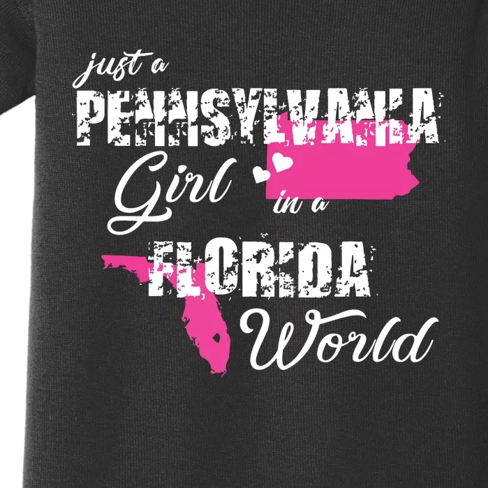 Pennsylvania Just A Pennsylvania Girl In A Florida Baby Bodysuit