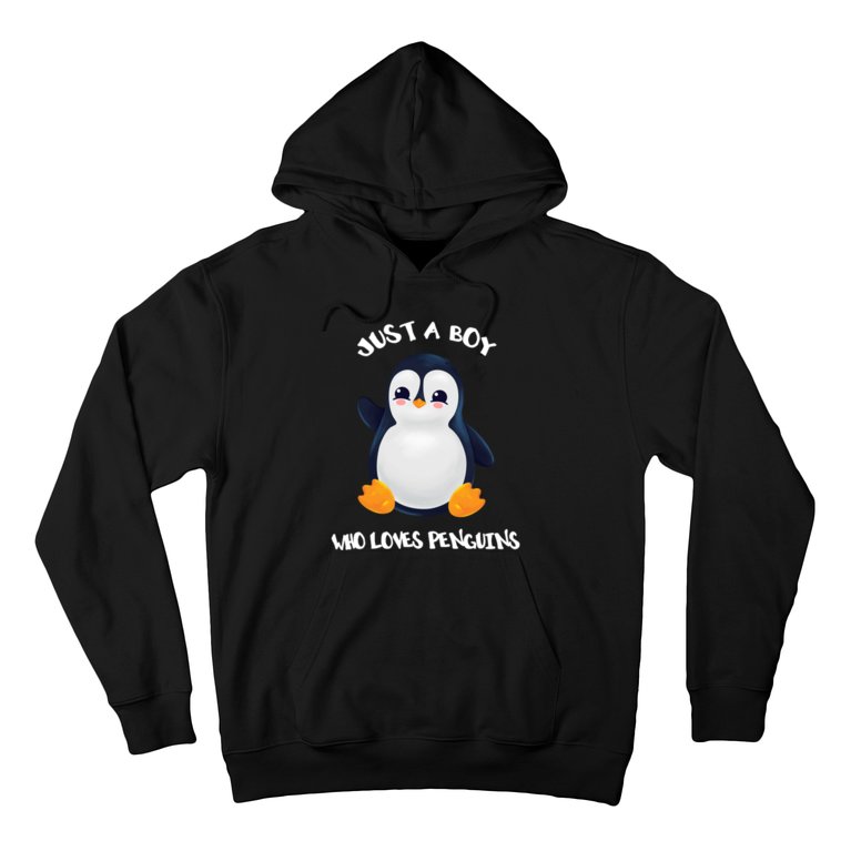 Penguin Just A Boy Who Loves Penguins Gift Hoodie
