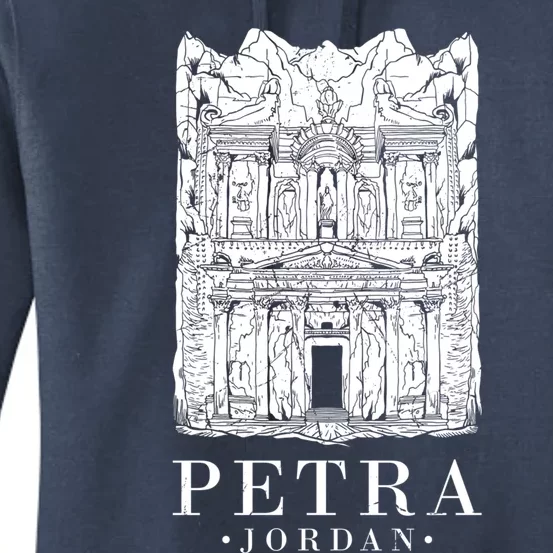 Petra Jordan Archaeological Monument Souvenir Women's Pullover Hoodie