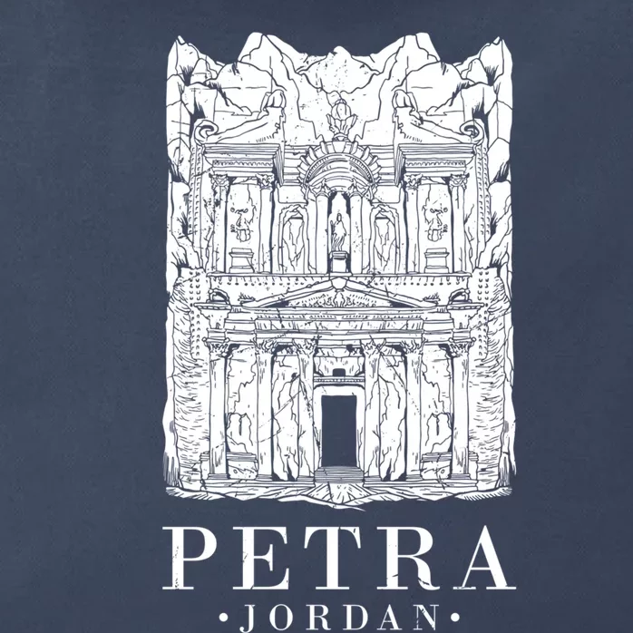 Petra Jordan Archaeological Monument Souvenir Zip Tote Bag