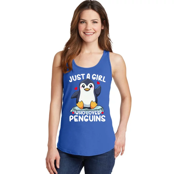 Penguin Just A Girl Who Loves Penguins Cool Gift Ladies Essential Tank