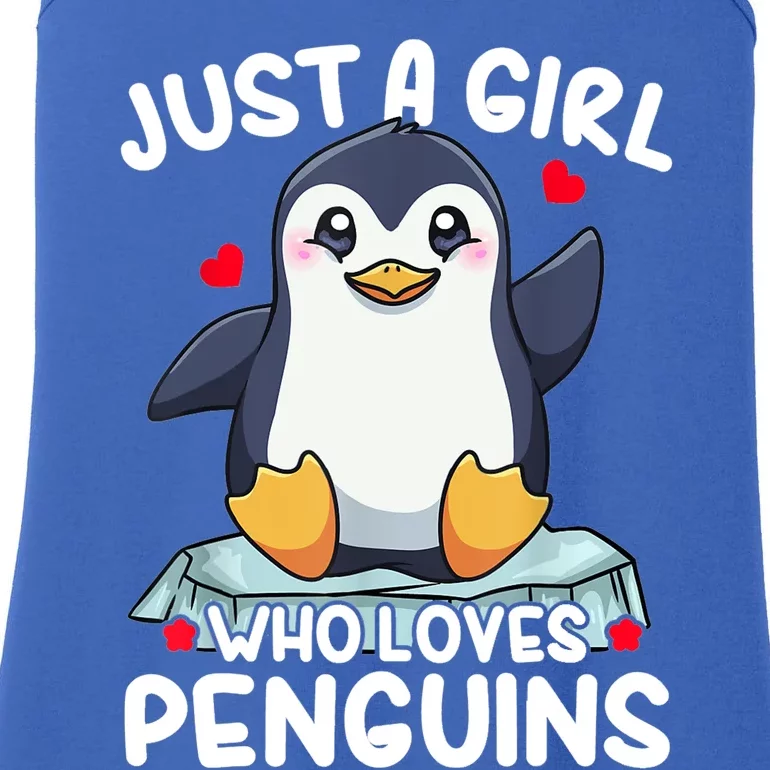 Penguin Just A Girl Who Loves Penguins Cool Gift Ladies Essential Tank