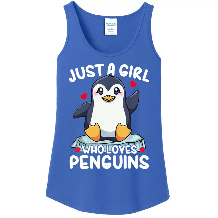 Penguin Just A Girl Who Loves Penguins Cool Gift Ladies Essential Tank