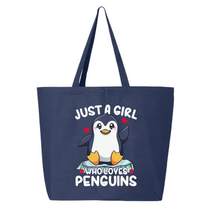 Penguin Just A Girl Who Loves Penguins Cool Gift 25L Jumbo Tote