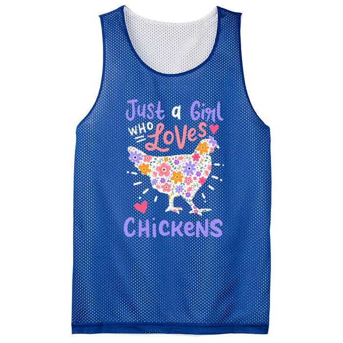 Just A Girl Who Loves Chickens Hen Love Cute Mesh Reversible Basketball Jersey Tank