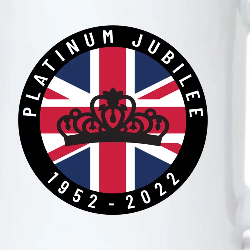 Platinum Jubilee British Monarch 70 Year Celebration Queen Gift Black Color Changing Mug