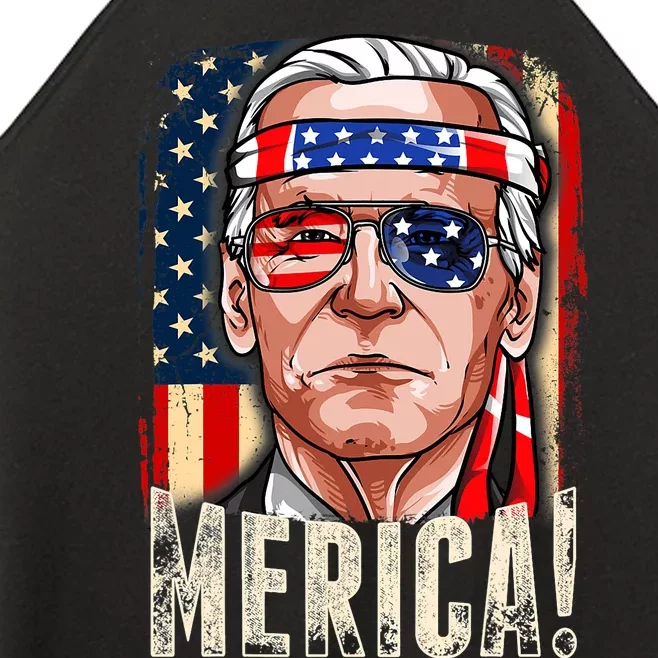 President Joe Biden Merica Men Women 4th Of July Women’s Perfect Tri Rocker Tank