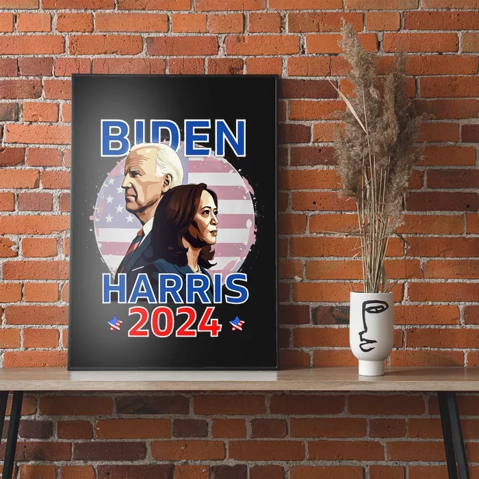 Patriotic Joe Biden Kamala Harris Democrat Campaign 2024 Poster