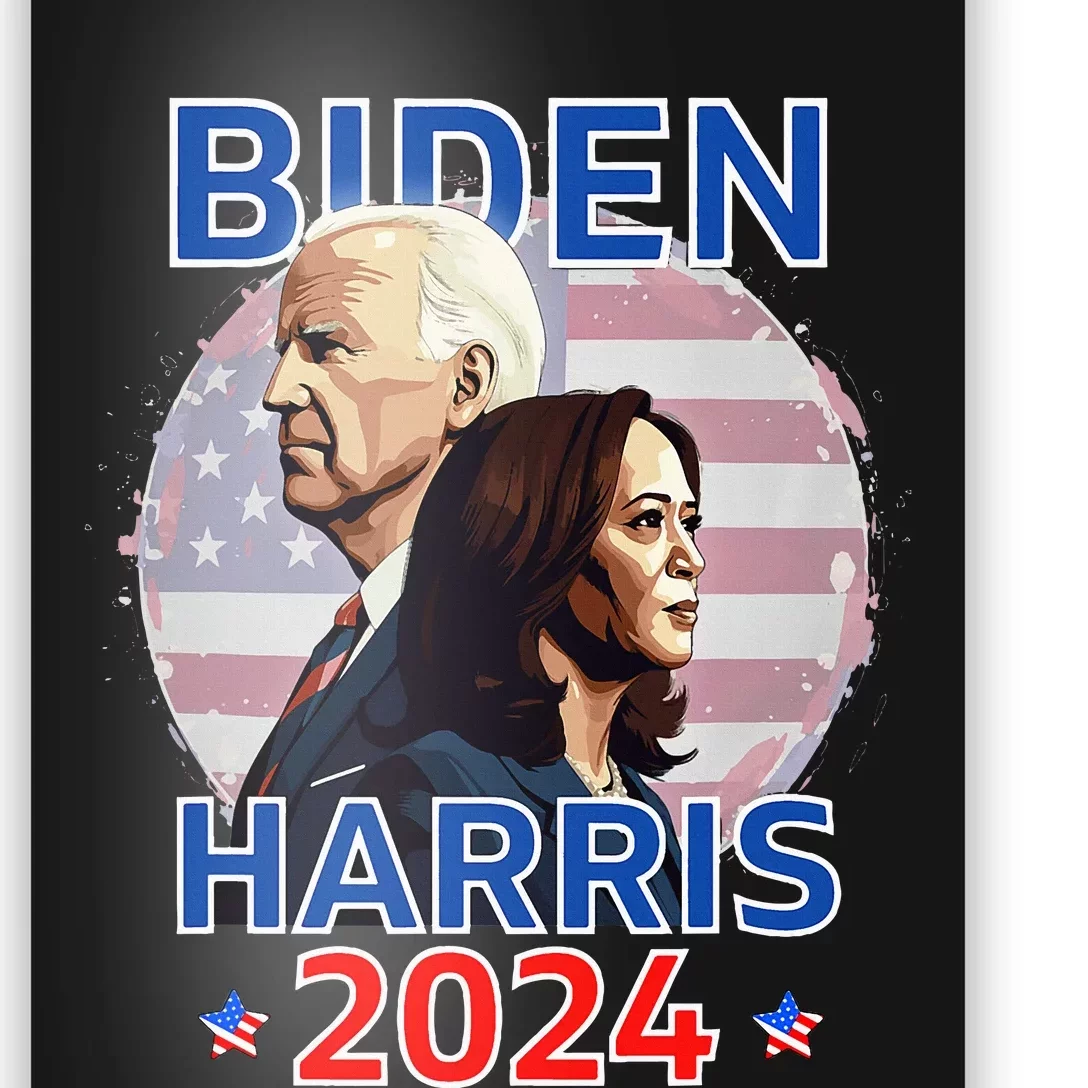 Patriotic Joe Biden Kamala Harris Democrat Campaign 2024 Poster