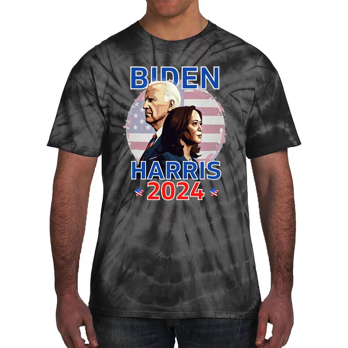 Patriotic Joe Biden Kamala Harris Democrat Campaign 2024 Tie-Dye T-Shirt