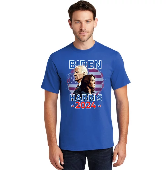 Patriotic Joe Biden Kamala Harris Democrat Campaign 2024 Tall T-Shirt