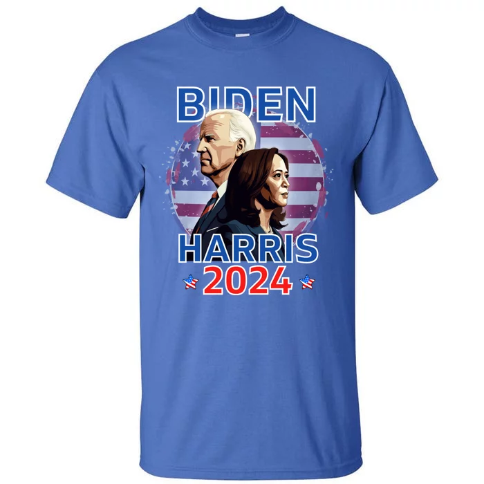 Patriotic Joe Biden Kamala Harris Democrat Campaign 2024 Tall T-Shirt