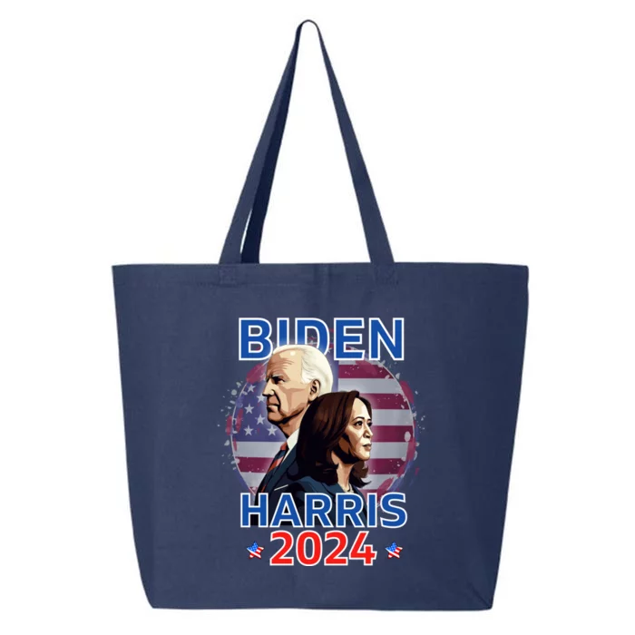 Patriotic Joe Biden Kamala Harris Democrat Campaign 2024 25L Jumbo Tote