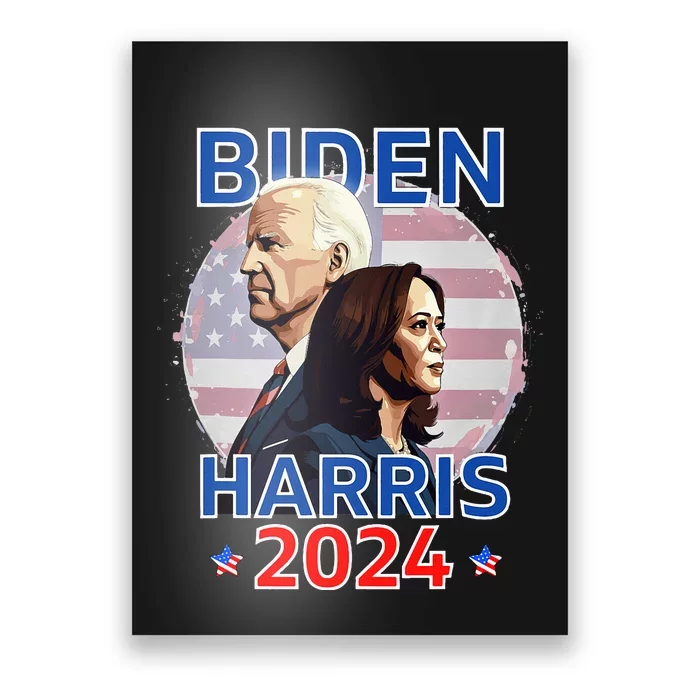 Patriotic Joe Biden Kamala Harris Democrat Campaign 2024 Poster