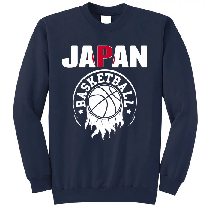 Proud Japan Basketball Fans Jersey Japanese Flag Sports Tall Sweatshirt