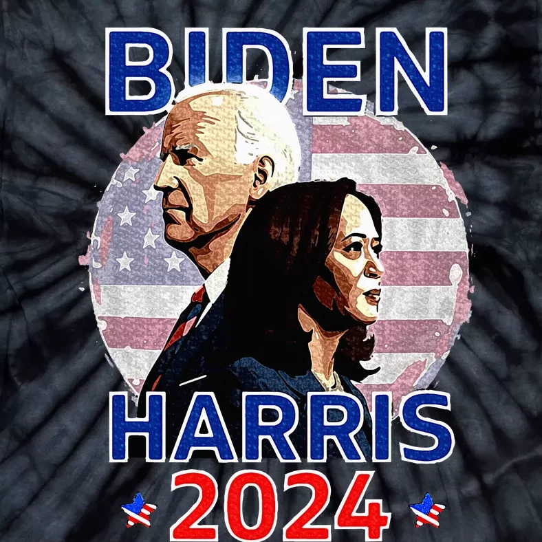 Patriotic Joe Biden Kamala Harris Democrat Campaign 2024 Tie-Dye T-Shirt