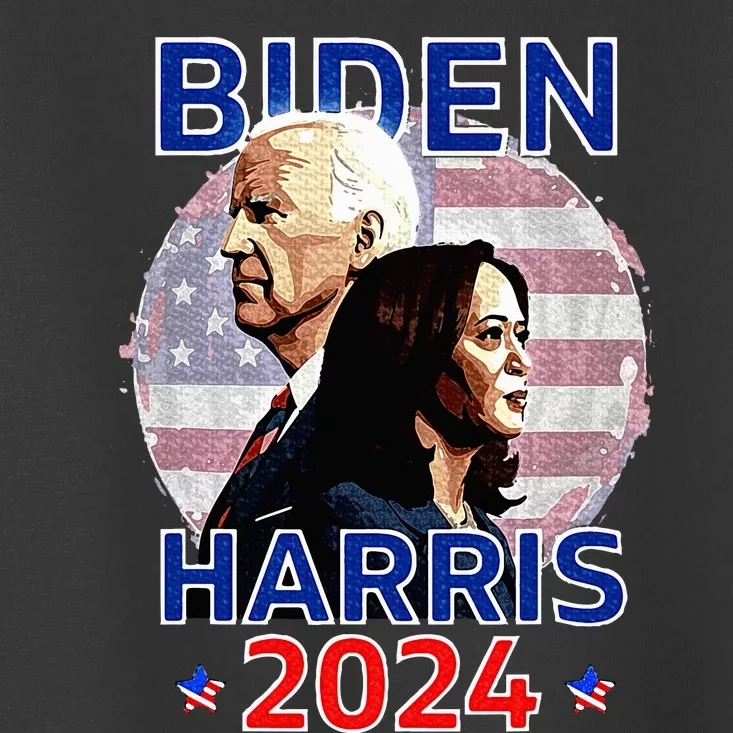 Patriotic Joe Biden Kamala Harris Democrat Campaign 2024 Toddler T-Shirt