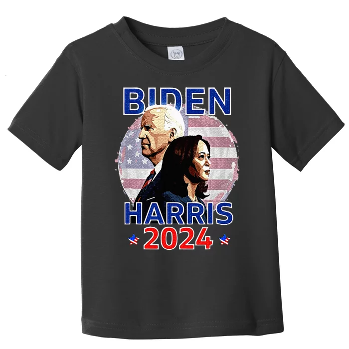 Patriotic Joe Biden Kamala Harris Democrat Campaign 2024 Toddler T-Shirt