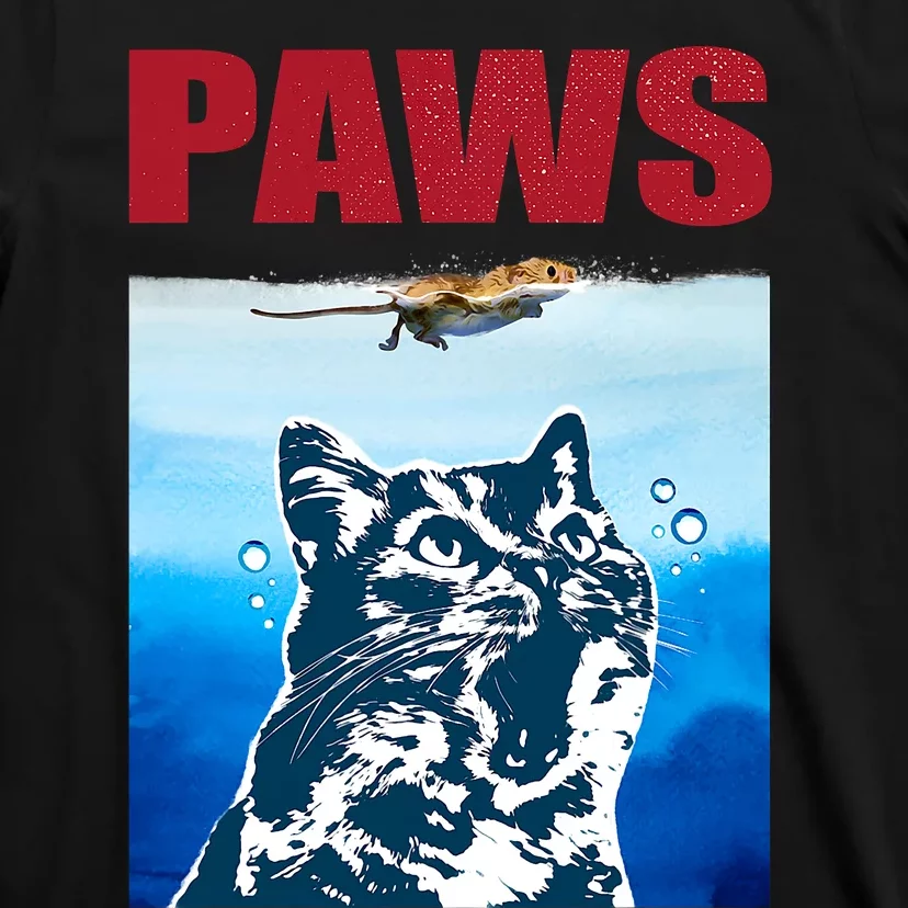 Paws Jaws Cat Fun Funny Kitten Kitty Lover Cat Paws Cat Gift T-Shirt