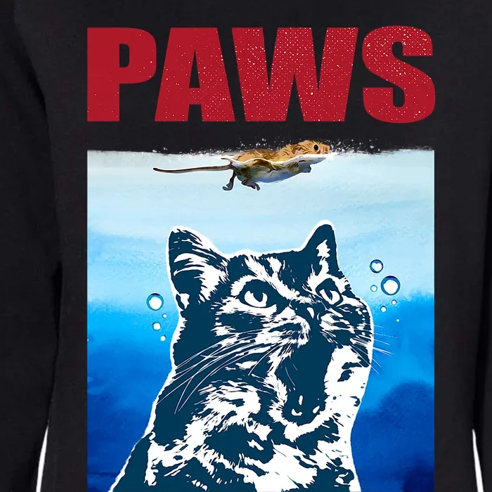 Paws Jaws Cat Fun Funny Kitten Kitty Lover Cat Paws Cat Gift Womens California Wash Sweatshirt