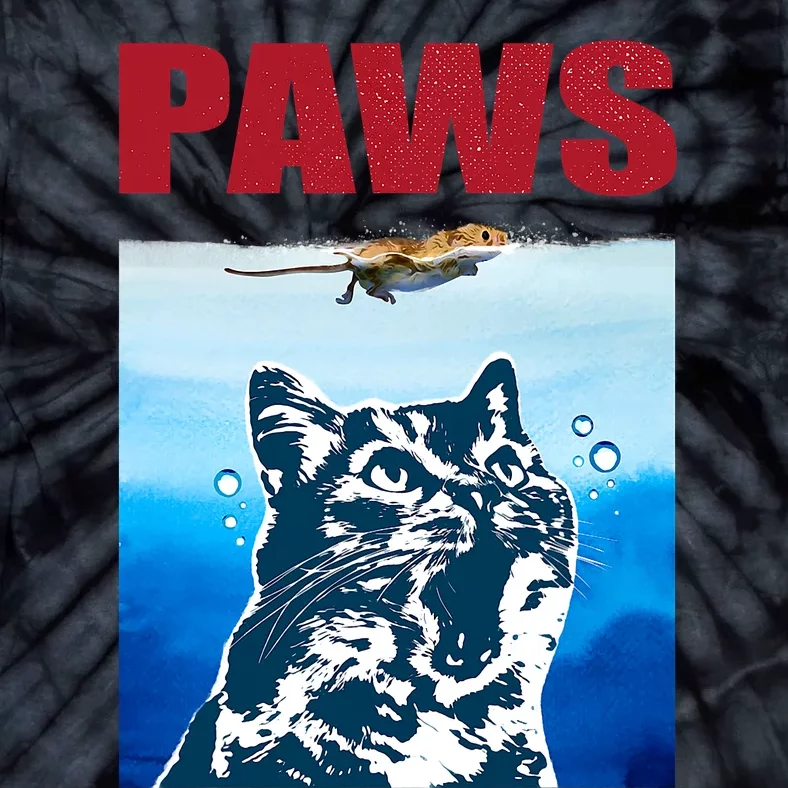 Paws Jaws Cat Fun Funny Kitten Kitty Lover Cat Paws Cat Gift Tie-Dye T-Shirt