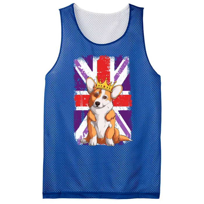 Platinum Jubilee Corgi 2022 And Union Jack Idea For Jubilee Gift Mesh Reversible Basketball Jersey Tank