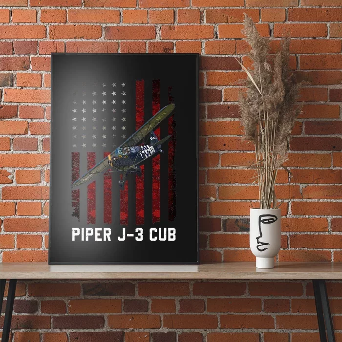 Piper J3 Cub L4 Grasshopper Poster