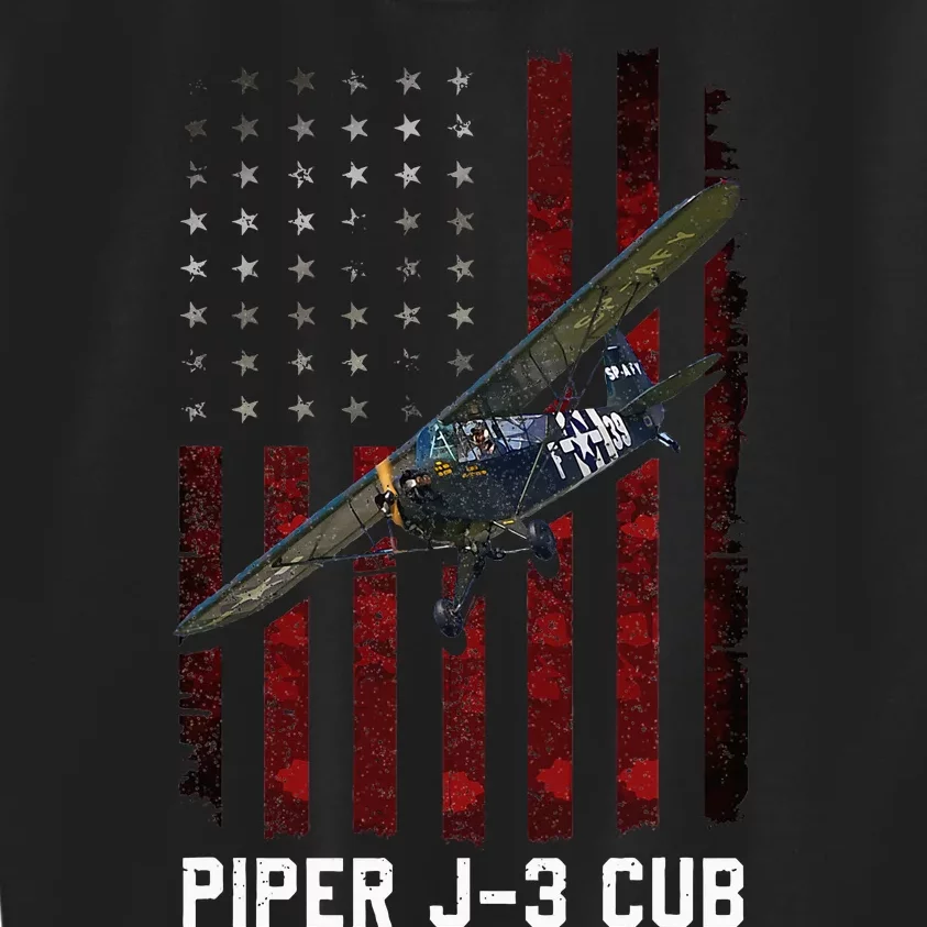 Piper J3 Cub L4 Grasshopper Kids Sweatshirt