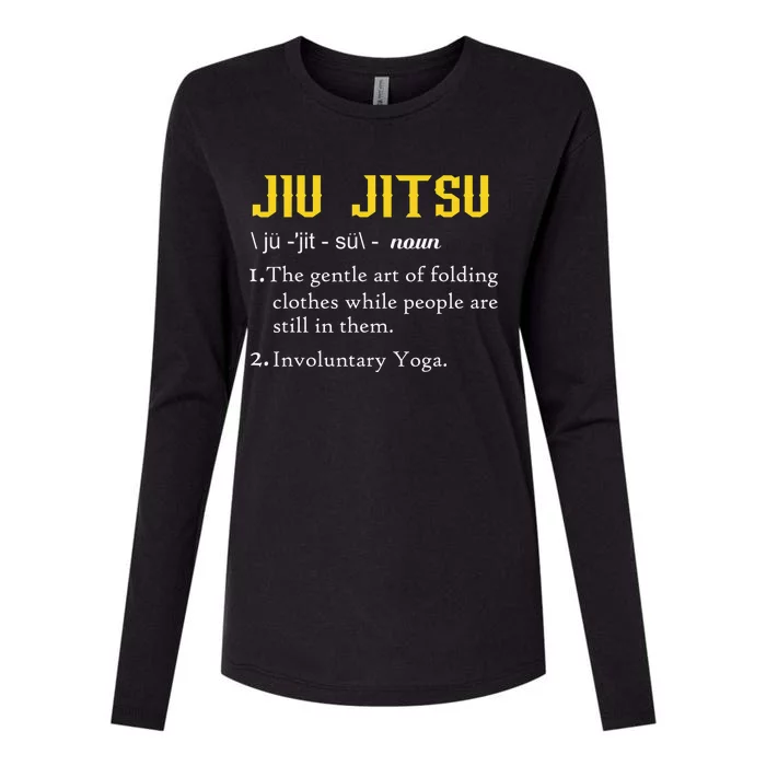 Pew Jitsu Definition Funny BJJ Jiu Jitsu Gun Owner Womens Cotton Relaxed Long Sleeve T-Shirt