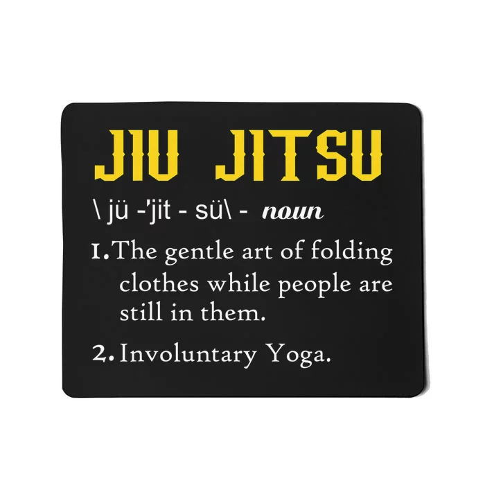 Pew Jitsu Definition Funny BJJ Jiu Jitsu Gun Owner Mousepad