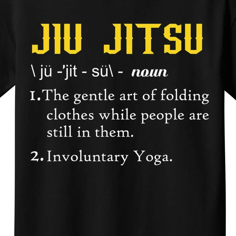 Pew Jitsu Definition Funny BJJ Jiu Jitsu Gun Owner Kids T-Shirt