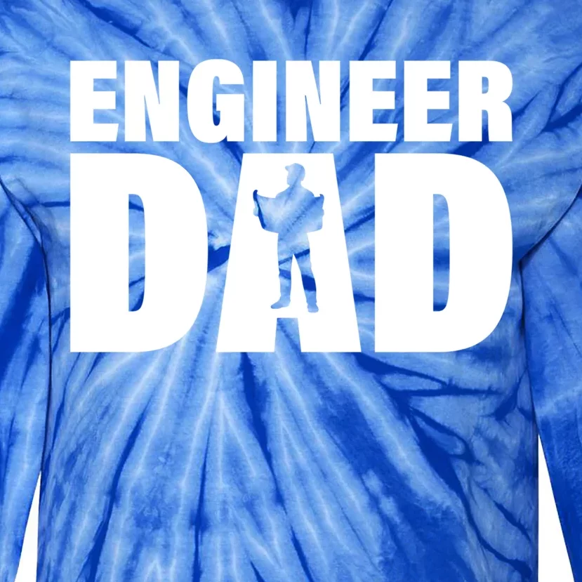 Profession Job Engineer Dad Cool Gift Tie-Dye Long Sleeve Shirt