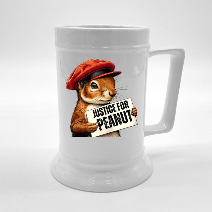 P’Nut Justice For Pnut Pnut Justice For Peanut The Squirrel Front & Back Beer Stein