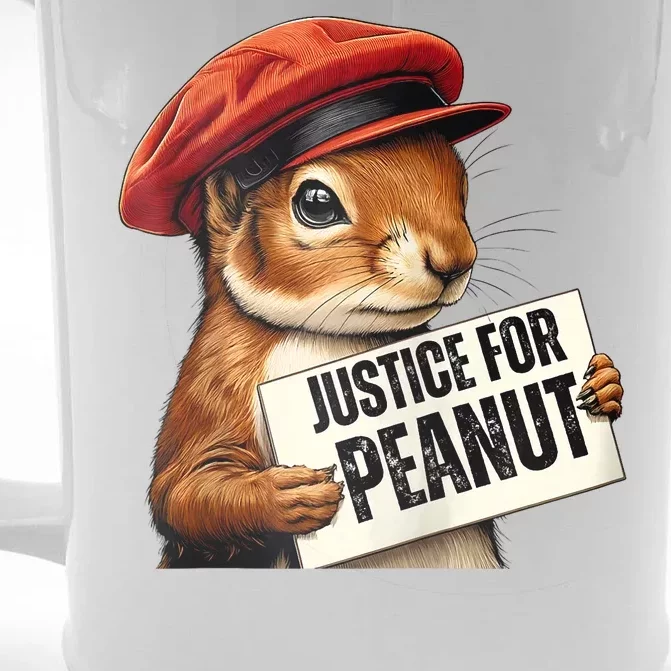 P’Nut Justice For Pnut Pnut Justice For Peanut The Squirrel Front & Back Beer Stein