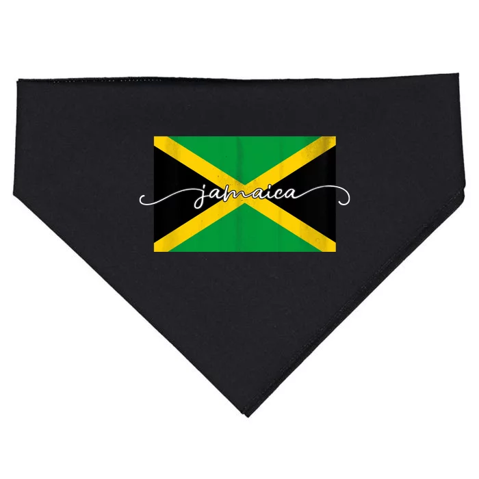 Proud Jamaican Flag Jamaica Pride USA-Made Doggie Bandana