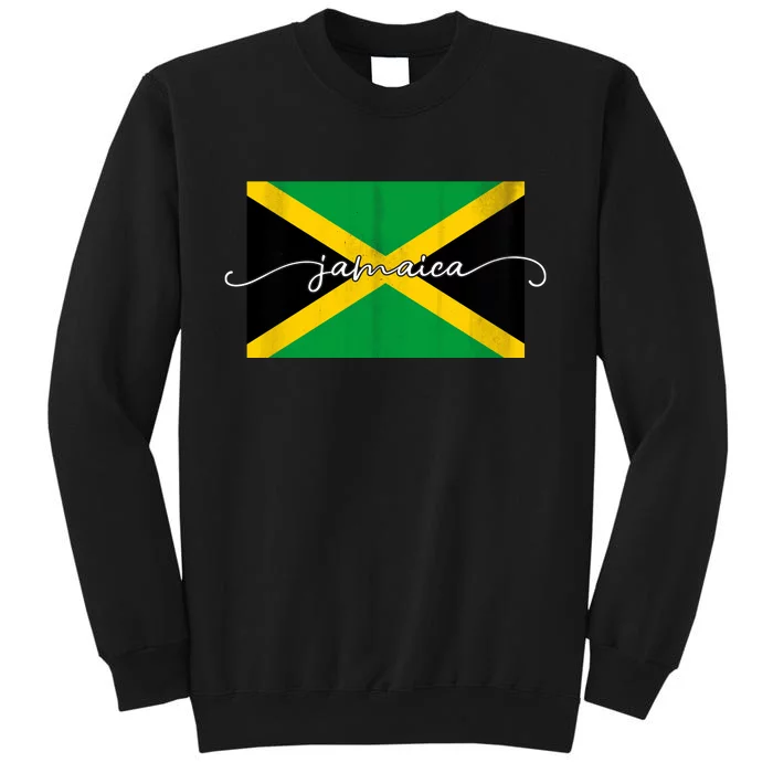 Proud Jamaican Flag Jamaica Pride Tall Sweatshirt