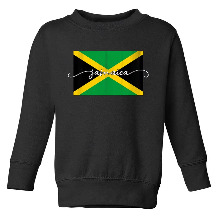 Proud Jamaican Flag Jamaica Pride Toddler Sweatshirt