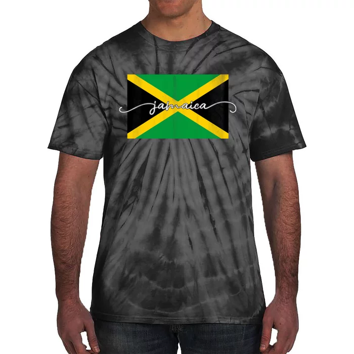 Proud Jamaican Flag Jamaica Pride Tie-Dye T-Shirt