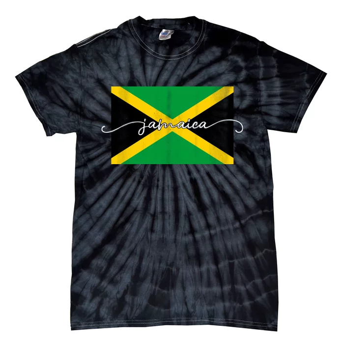 Proud Jamaican Flag Jamaica Pride Tie-Dye T-Shirt