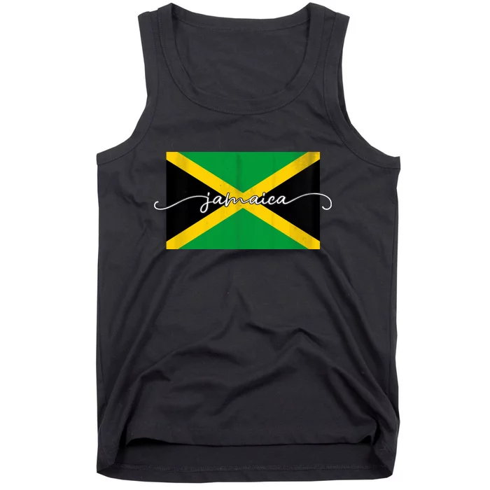 Proud Jamaican Flag Jamaica Pride Tank Top