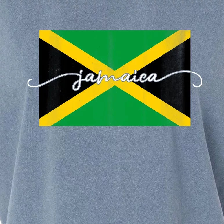 Proud Jamaican Flag Jamaica Pride Garment-Dyed Women's Muscle Tee