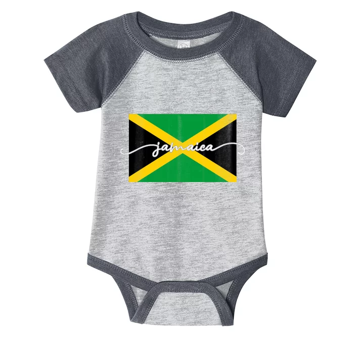 Proud Jamaican Flag Jamaica Pride Infant Baby Jersey Bodysuit