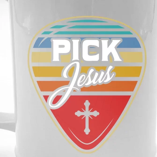 Pick Jesus Gift Front & Back Beer Stein