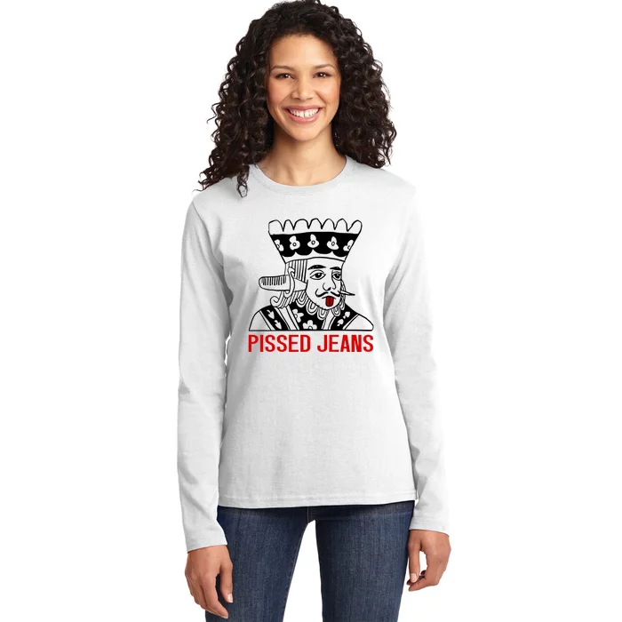 Pissed Jeans Impaled King Ladies Long Sleeve Shirt