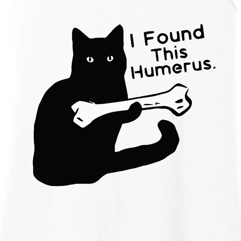 Pun Joke I Found This Humerus Humorous Cat Lover Halloween Ladies Essential Tank