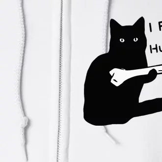 Pun Joke I Found This Humerus Humorous Cat Lover Halloween Full Zip Hoodie