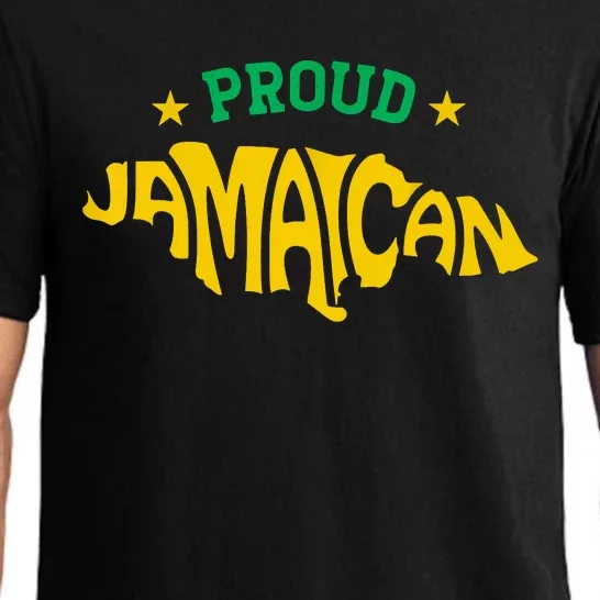 Proud Jamaican Jamaica Flag Map Souvenir Jamaican Pajama Set